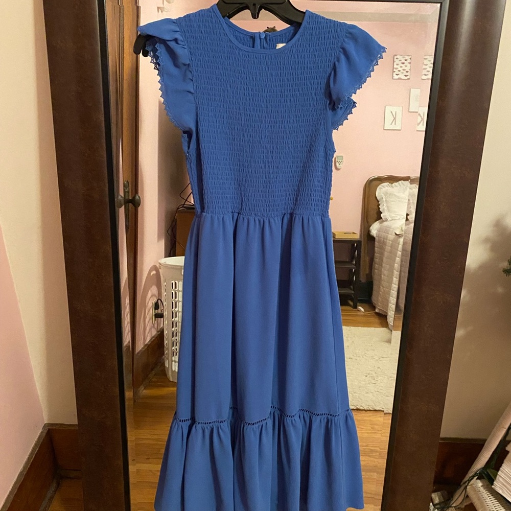 Jun & Ivy Smocked Top Dress